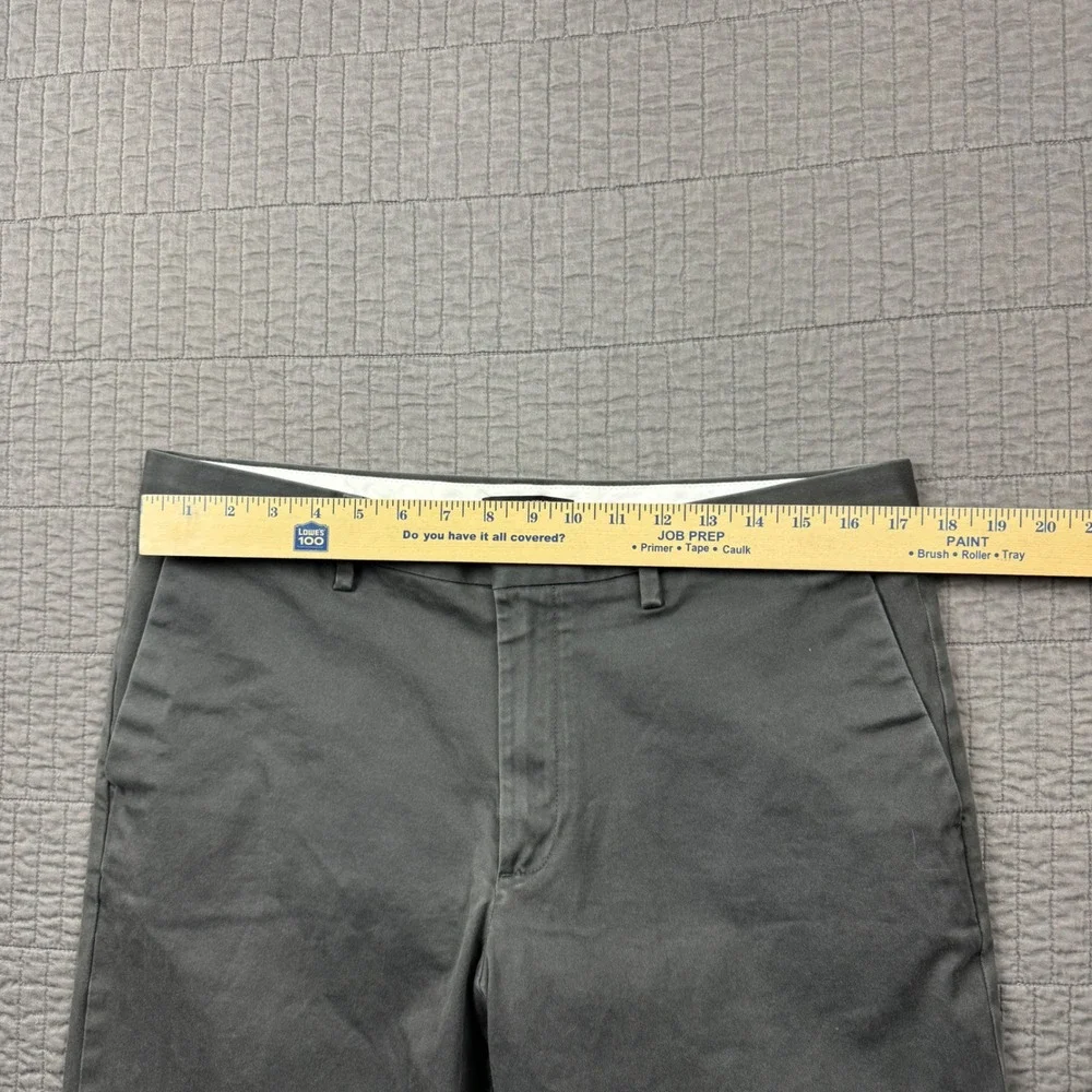 Banana Republic Emerson Straight Fit Chinos Men 35x34 (35x31) Charcoal Gray Pant